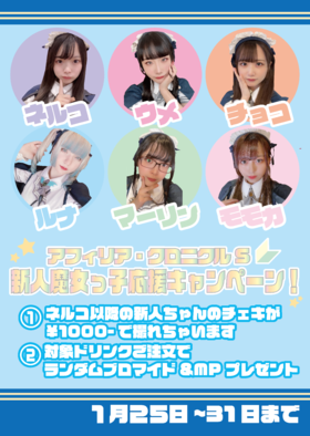 1/25~31 新人魔女っ子応援キャンペーン@クロニクルS