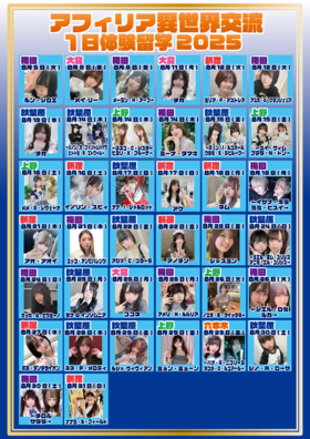 8/1~31 2025異世界交流参加ゲスト発表！！(8/7更新)